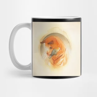 Shiba Inu and Cockatiel Birb Cuddle Mug